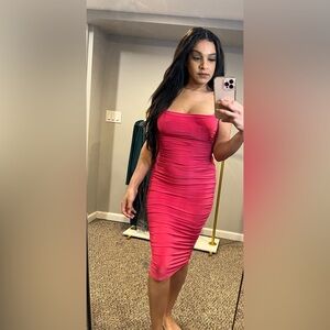 SUGAR AND SPICE MIDI DRESS